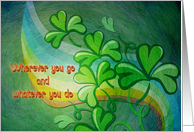 St. Patrick’s Day - Traditional Irish Blessing to Anyone card