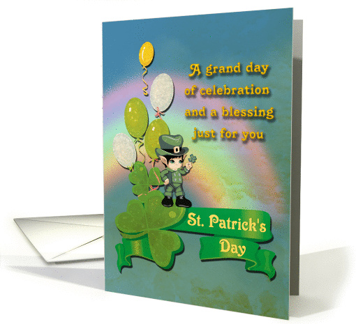 St. Patrick's Day - A Leprechauns Blessing card (746055)