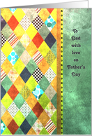 Father’s Day - Dad - Diamond Shapes with Patterns card