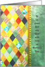 Father’s Day - Son - Diamond Shapes with Patterns card