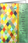 Father’s Day - Friend - Diamond Shapes with Patterns card