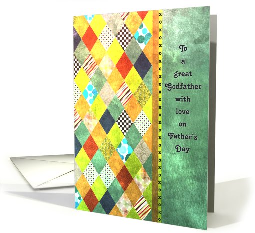 Father's Day - Godfather - Diamond Shapes with Patterns card (746357)