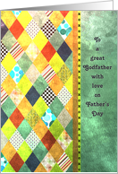 Father’s Day - Godfather - Diamond Shapes with Patterns card