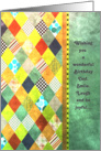 BirthDay - Dad - Diamond Shapes with Patterns card