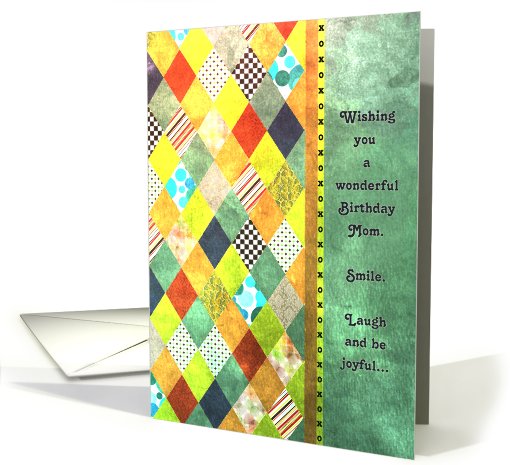 Birthday - Mom - Diamond Shapes with Patterns card (746373)