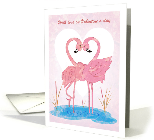 Valentine's - Sweetheart - Flamingo Love card (746488)