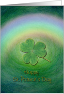 St. Patrick’s Day to Anyone - Lucky Clover - Blessing card