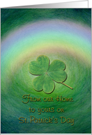 St. Patrick’s Day - Home to Home - Lucky Clover card