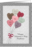 Valentine’s - Girlfriend - Candy Heart Bouquet card