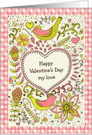 Valentine’s Day - Life Partner - Love Birds card