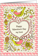 Valentine’s Day - Fun Romance - Love Birds card