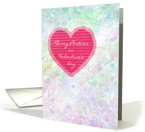 Valentine's Day - Life Partner - Paper Hearts card (752523)