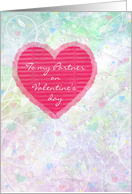 Valentine’s Day - Life Partner - Paper Hearts card