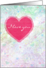 I Love You - Hearts and Patterns card