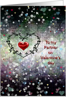 Valentine’s Day - Life Partner - Endless Hearts Pattern card