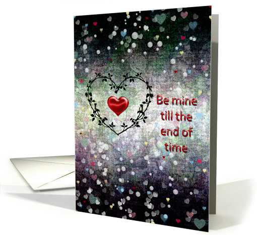 Valentine's Day - Be mine - Endless Hearts Pattern card (752653)