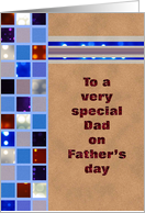 Father’s Day - Dad -Squares with Bokeh card