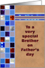 Father’s Day - Brother -Squares with Bokeh card