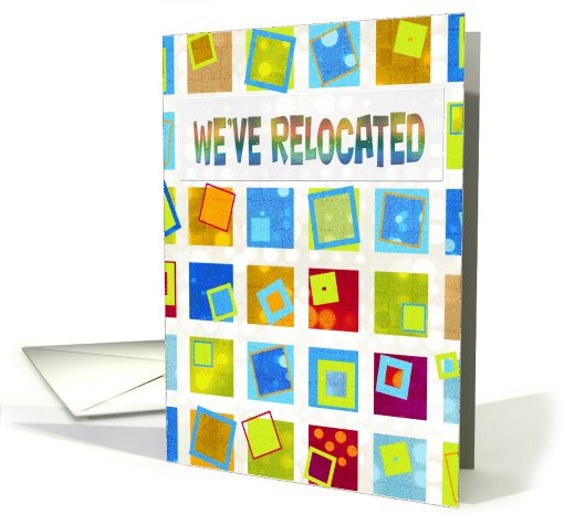 Business Relocated - Announcement - Retro - Squares card (754890)