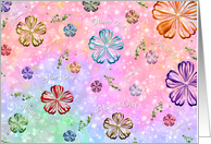 Flower Girl Invitation - Youthful Flower Design card