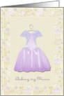 Flower Girl Invitation - Niece - Dress and Flowers card