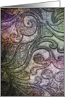 Note Card - Jewel Tone Swirl Pattern card
