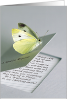 Bridesmaid Request - Friend - Yellow Butterfly Sulphur card