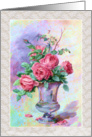 Note Card - Roses - Vase - Still Life card