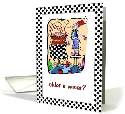 Birthday - Male Blowing Cake Candles Out card (768976)
