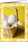 Note Card - Eggs Decorated in a Basket card