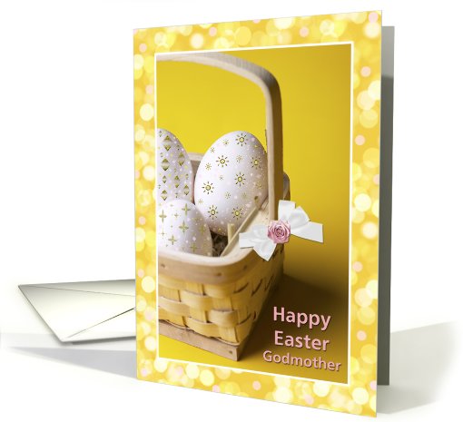 Easter - Godmother - Eggs Decorated in a Basket card (777868)