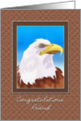 Eagle Scout - Friend - Congratulations - Digital Painting card