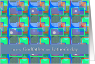 Father’s Day - Godfather - Retro Pattern Design card