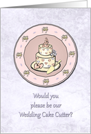Invitation - Wedding - Cake Cutter Request card