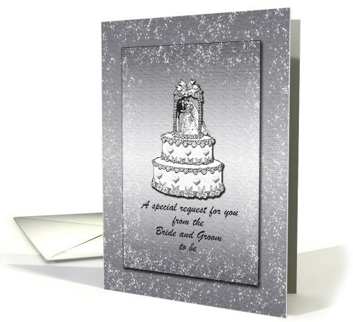 Invitation - Wedding - Cake Cutter Request card (799006)