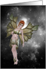 Note Card - Fairy Redhead in the Night Sky card