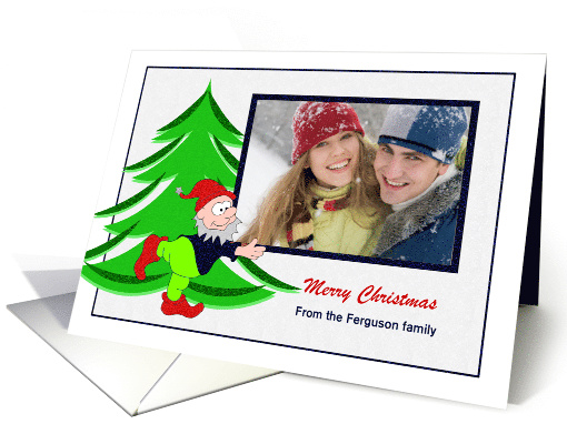 Christmas Season - Elf holds the Photo card (850468)