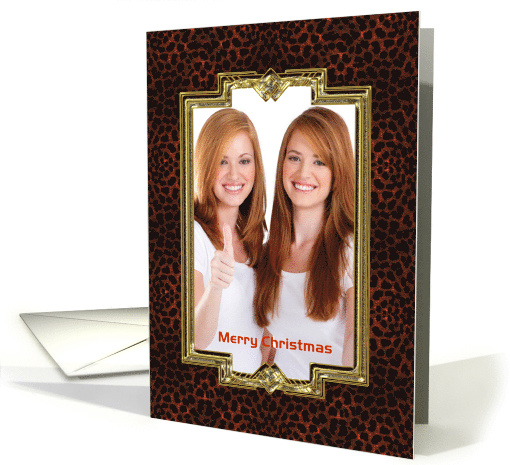 Christmas Season - Leapord Print - Photo card (852687)