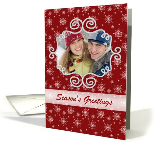 Christmas - Snowflake - Photo card (852758)