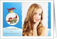 Christmas - Two Elf’s Ornament - Customizable card