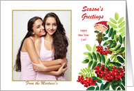 Christmas Season - Elf in the Holly Berries card