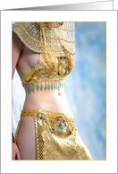 Belly Dance Dancer in Costume Note Card