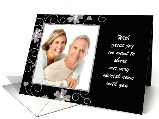 Photo Card - Eloped Announcement - Flowers card (871761)
