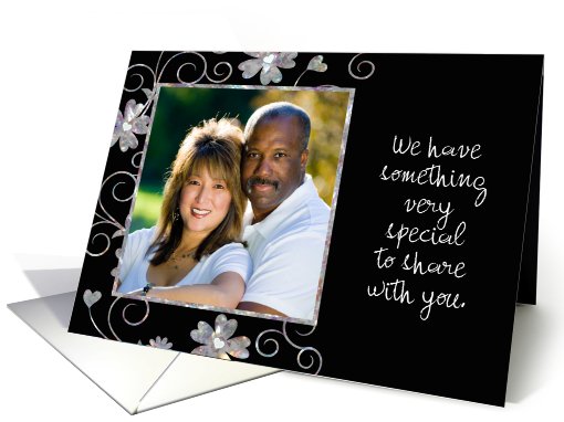 Photo Card - Just Married - Announcement - Flowers card (871784)