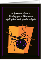 Halloween - Super Spider - Goddaughter card