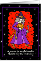 Halloween - Friendly Warlock - Goddaughter card