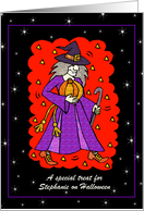 Warlock - Halloween - Daughter - Customizable card