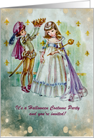 Halloween - Costume Party Invitation - Royal Children card
