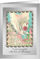 Christmas - Daughter - Magical Flying Fairytale Horse card