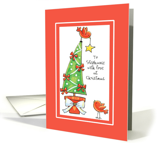 Christmas - Friend - Friend Birds Decorate a tree card (876244)